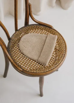 Bonnet en laine mérinos recyclée | beige