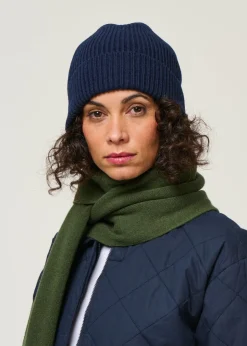 Bonnet en laine mérinos recyclée | marine
