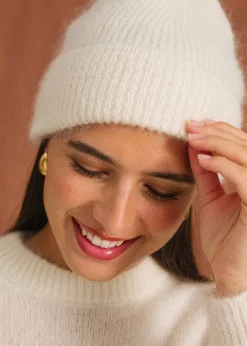 Bonnet en mohair certifié | écru 