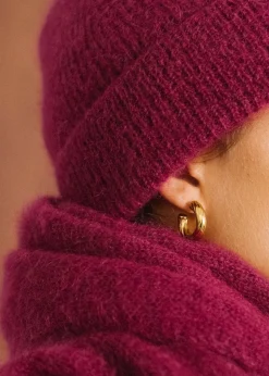 Bonnet en mohair certifié | framboise 