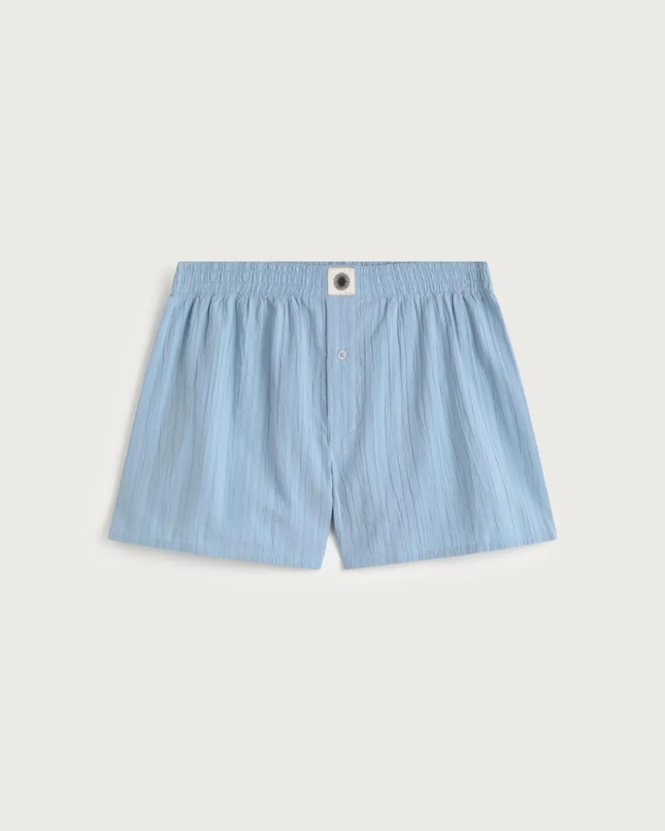 Boxer en coton biologique | bleu "skyway boxer - blue"