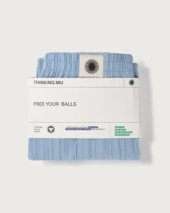 Boxer en coton biologique | bleu "skyway boxer - blue"