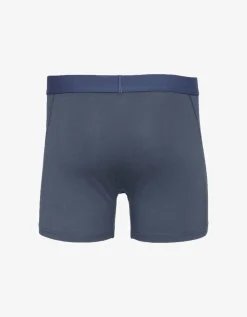 Boxer uni en coton bio | bleu "petrol blue"