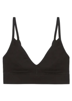 Brassiere en coton bio | noir