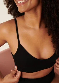 Brassiere en coton bio | noir