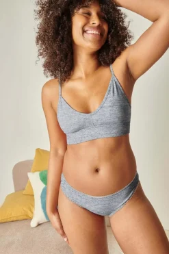 Brassière coton bio | gris chiné
