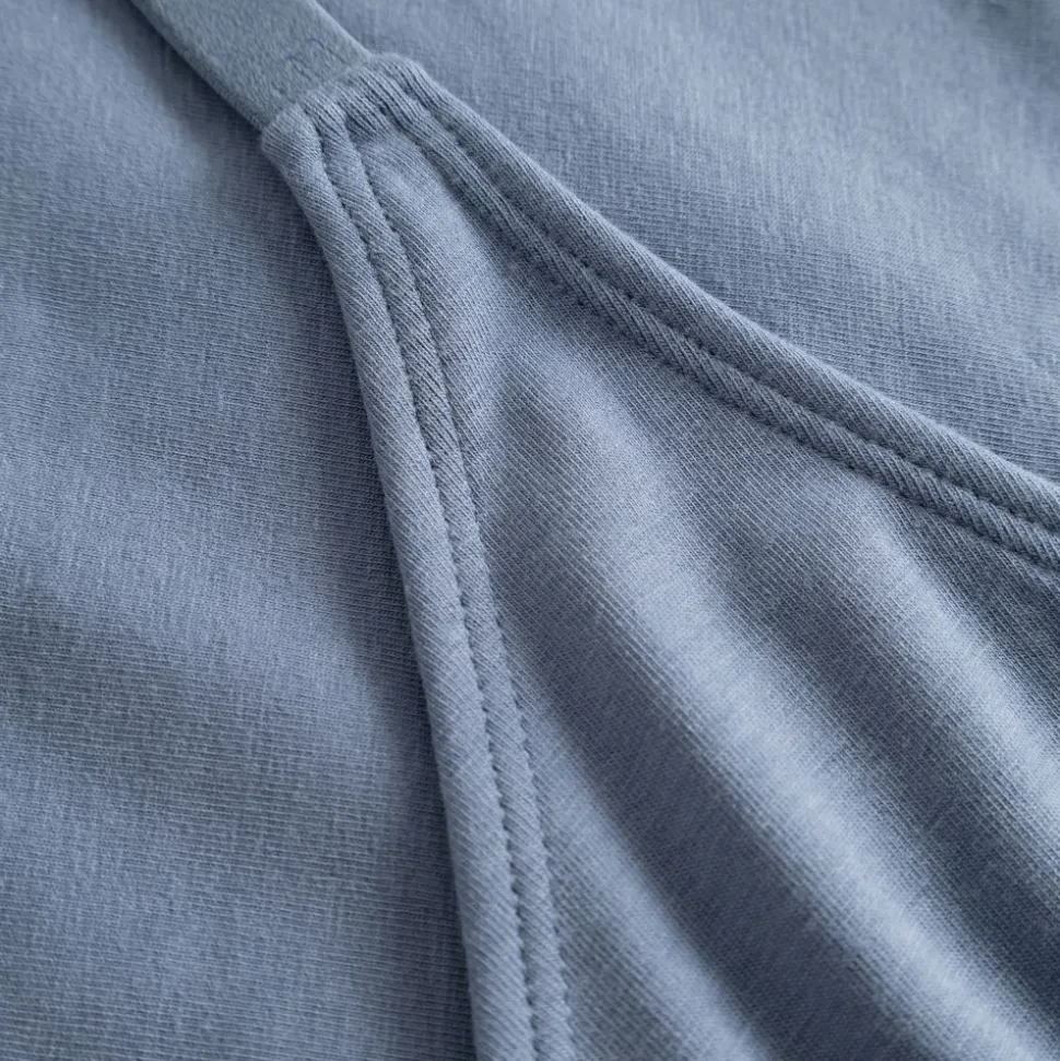 Brassière en coton bio et tencel | bleu "soft bra junsele steel blue - stonewash"