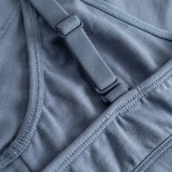 Brassière en coton bio et tencel | bleu "soft bra junsele steel blue - stonewash"