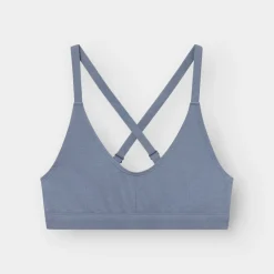 Brassière en coton bio et tencel | bleu