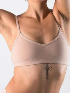 Brassière en coton bio | nude 