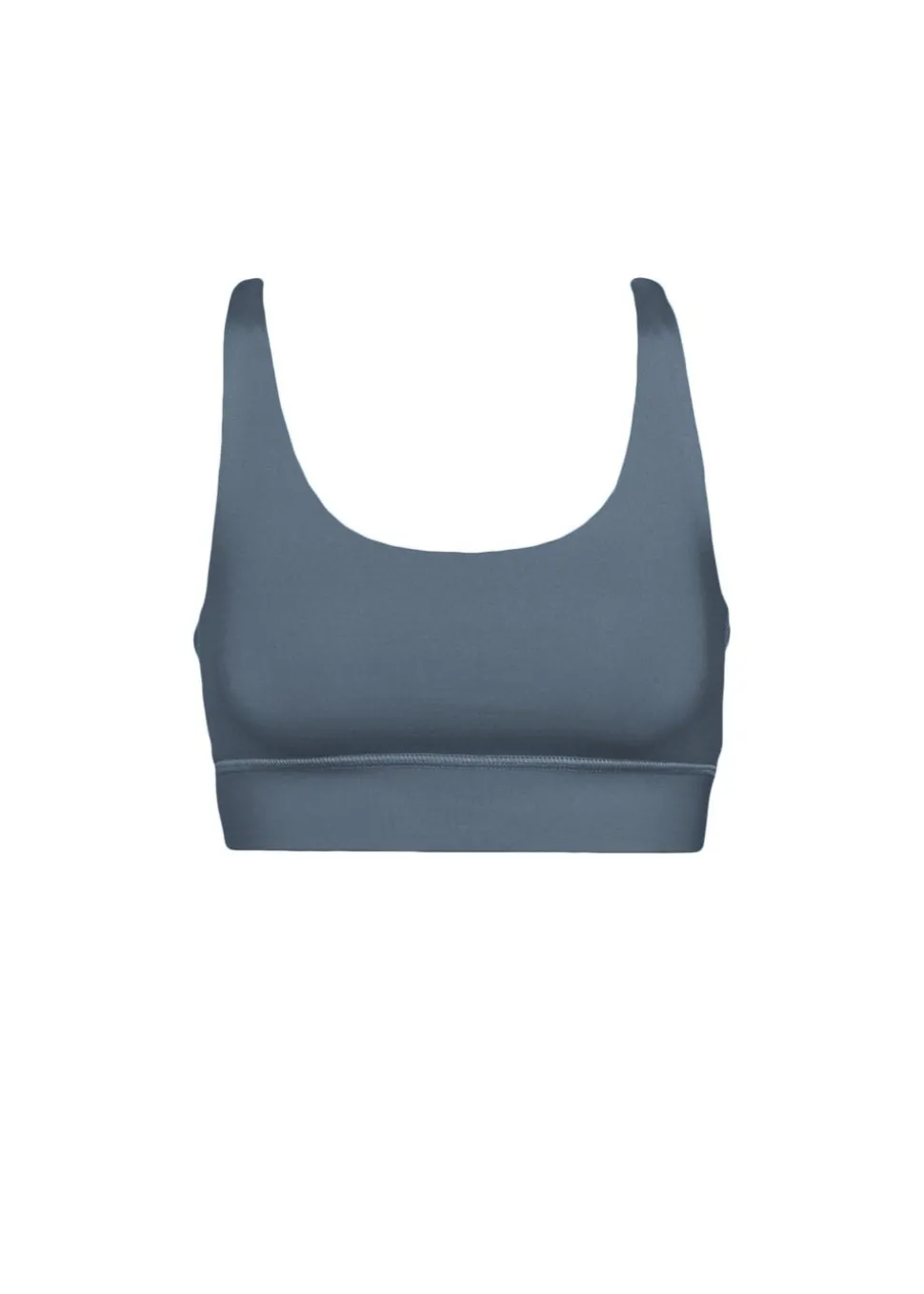 Brassière en matières recyclées | bleue "active cropped bra petrol blue"