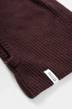 Cagoule en cachemire recyclé | marron 