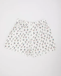 Caleçon à imprimés en coton bio | blanc "peanuts flying ace cotton boxers ecru"