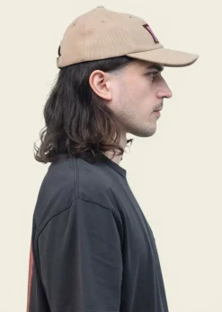 Casquette brodée en coton bio | beige 