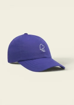 Casquette brodée en coton bio | violet "purple heart cap - purple"