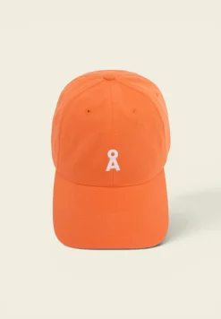 Casquette en coton bio |rouge "yenaas bold - sunset orange"