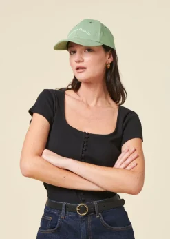 Casquette verte sauge