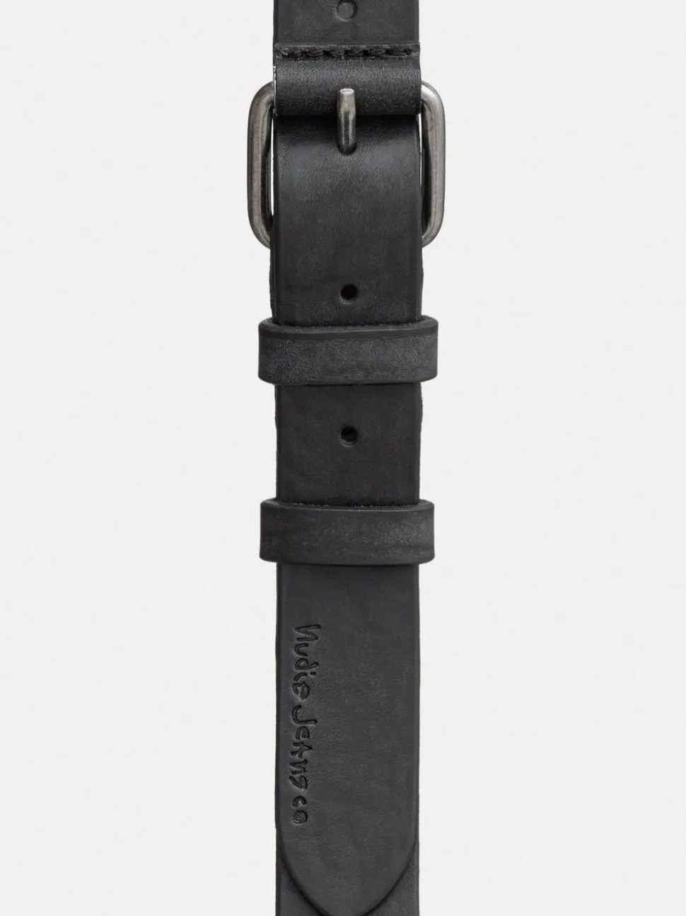 Ceinture en cuir tannage végétal | noir "dwayne"