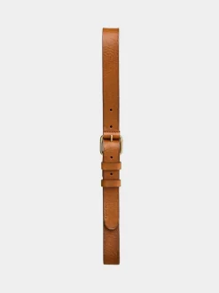 Ceinture en cuir tannage végétal | caramel "dwayne toffee brown"