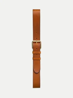 Ceinture en cuir tanné végétal | caramel "pedersson toffee brown"
