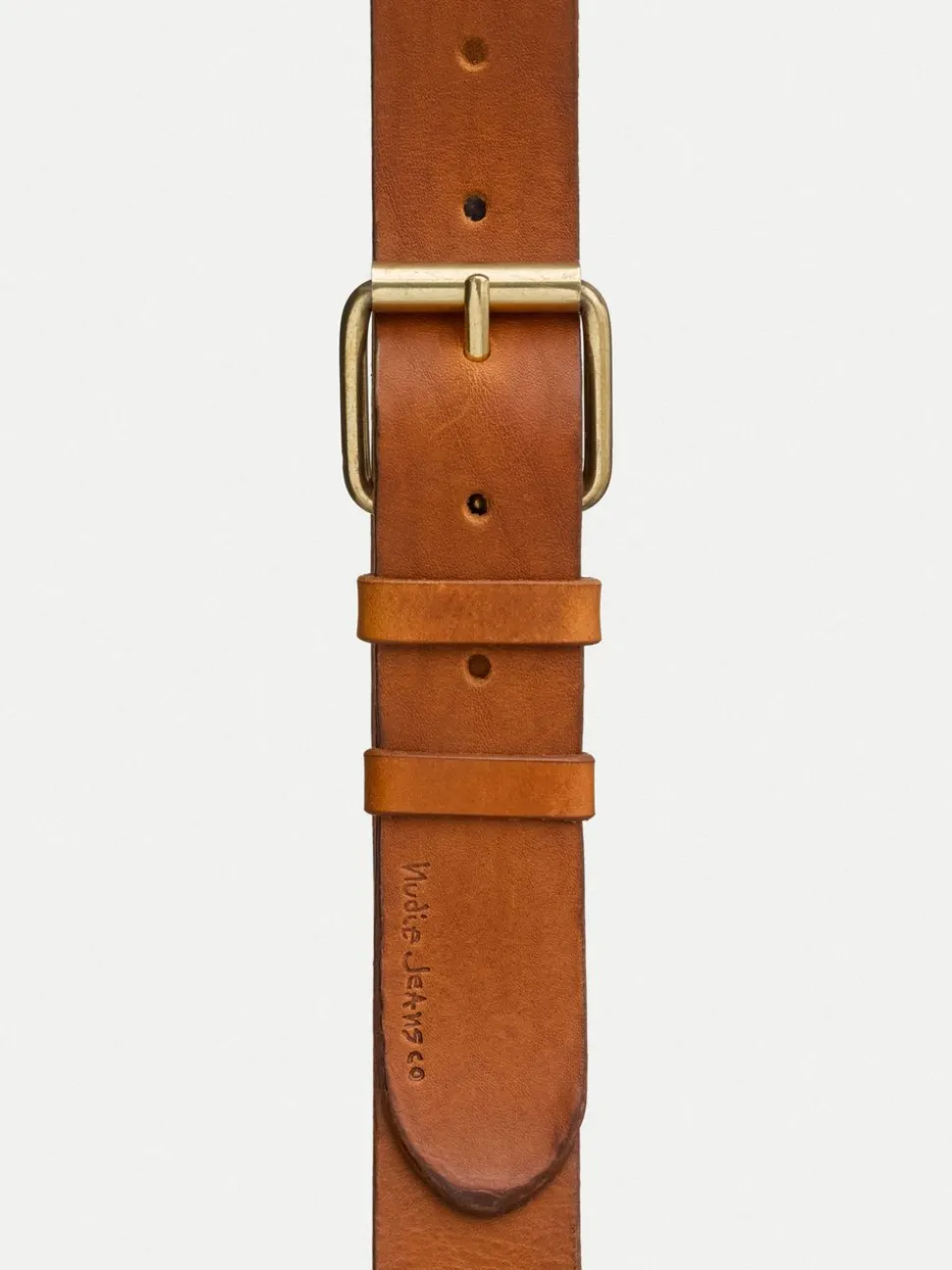 Ceinture en cuir tanné végétal | caramel "pedersson toffee brown"