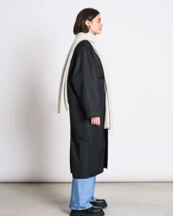 Écharpe en coton recyclé | gris clair "ross light grey"