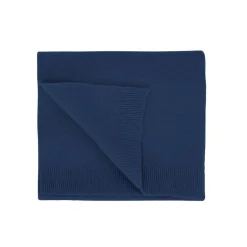 Écharpe en laine mérinos recyclée | bleu "merino wool scarf - marine blue"