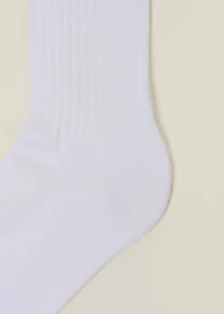Chaussettes en coton bio | blanc