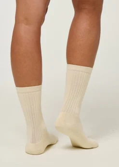 Chaussettes en coton bio | écru