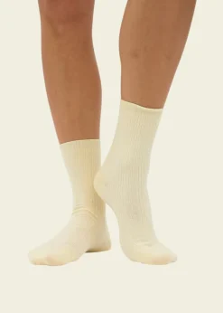 Chaussettes en coton bio | jaune - soft yellow