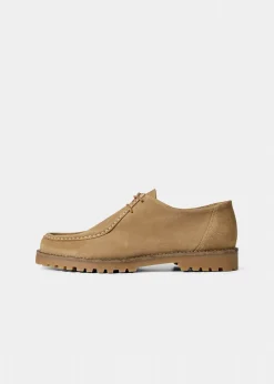 Chaussures en cuir certifié | beige "ollie moc toe - earth suede"