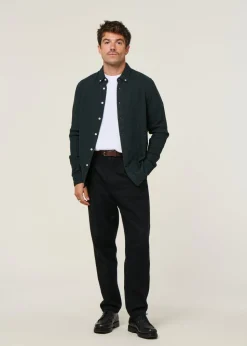 Chemise à carreaux en coton bio | vert 