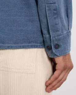 Chemise denim en coton bio | bleu | 