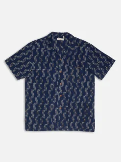 Chemise en coton bio | bleu 