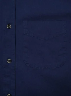 Chemise en coton bio | bleu "john bd standard shirt blue"