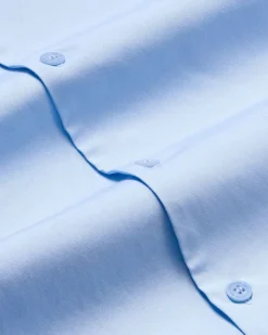 Chemise en coton bio | bleu 