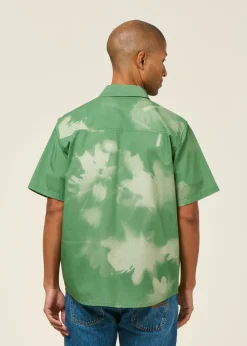 Chemise en coton bio et lyocell | vert 