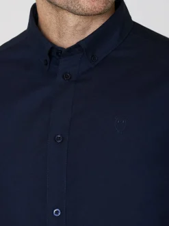 Chemise en coton bio | marine 