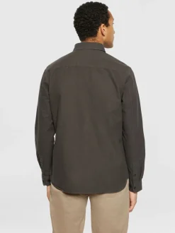 Chemise en coton bio | marron 