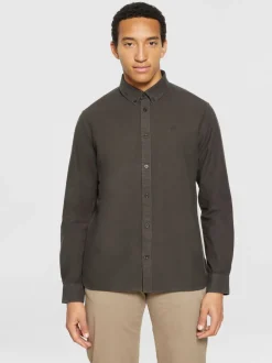 Chemise en coton bio | marron 