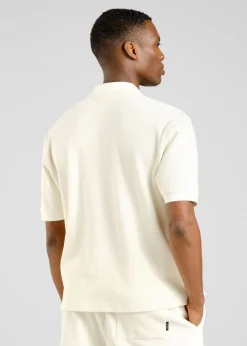 Chemise en coton bio piqué | écru 