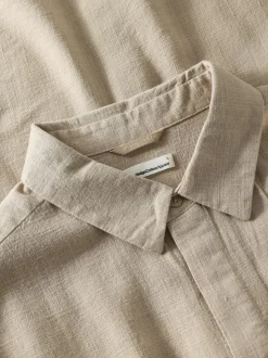 Chemise en ecovero et lin bio | beige 