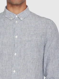 Chemise en lin bio | rayé 