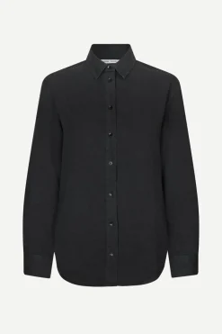 Chemise en lyocell | noir "madisoni shirt washed black"