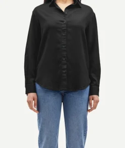 Chemise en lyocell | noir 