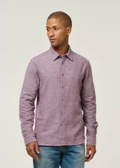 Chemise flanelle en coton bio | violet "flannel shirt gots - fig"