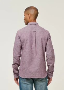 Chemise flanelle en coton bio | violet "flannel shirt gots - fig"