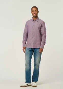 Chemise flanelle en coton bio | violet 