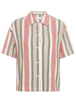 Chemise manches courtes en coton bio | rayé 