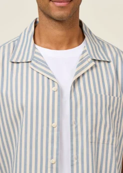 Chemise manches courtes en coton bio | rayé 